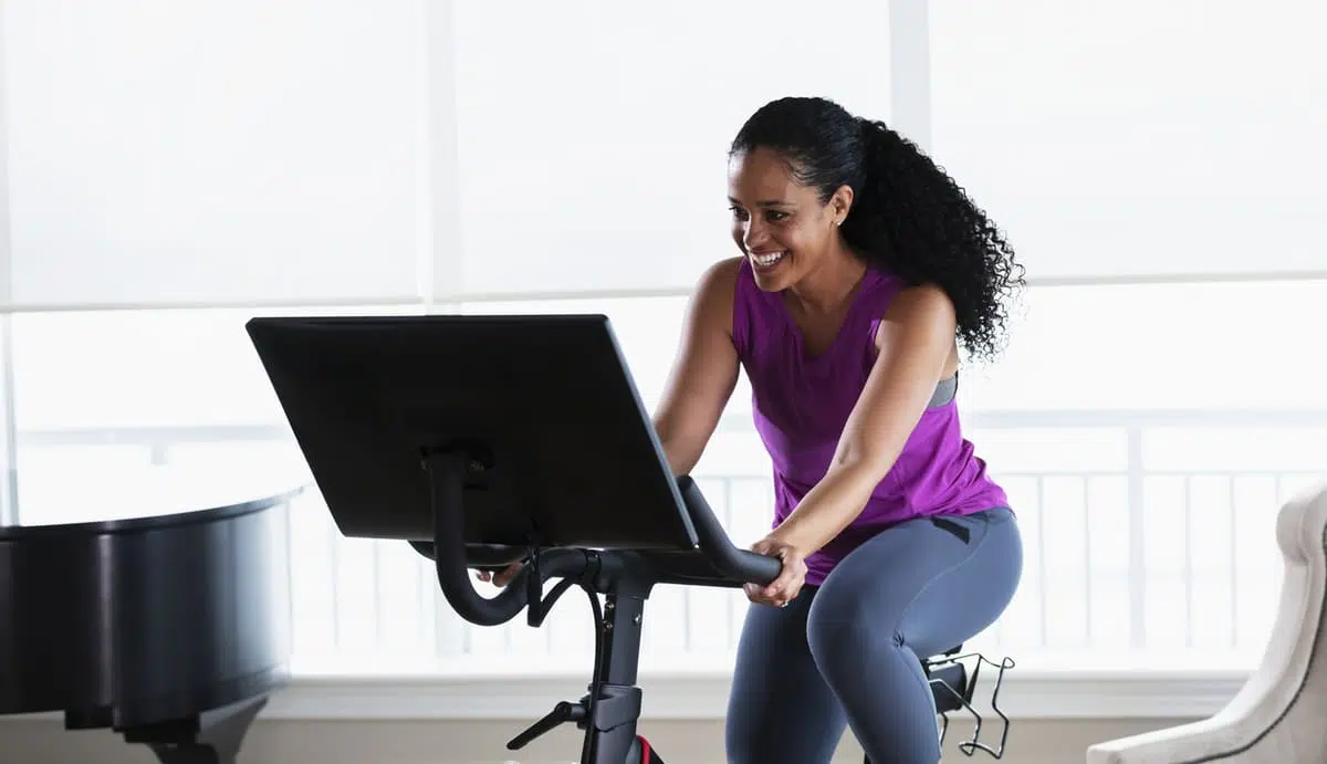 Biking to burn calories
