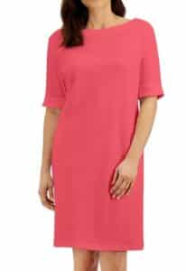 Cotton Cuffed-Sleeve Dress