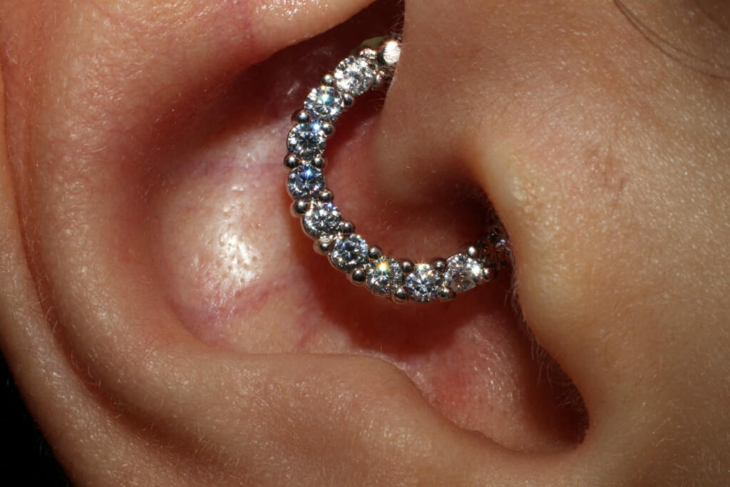 Daith piercing feature