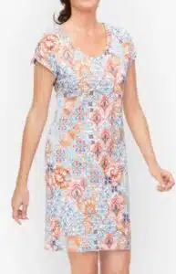 Freshwater Medallion Shift Dress