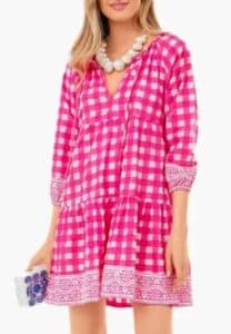 Hot Pink Gingham Priya Dress