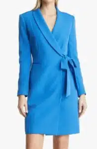 Long Sleeve Crepe Coatdress