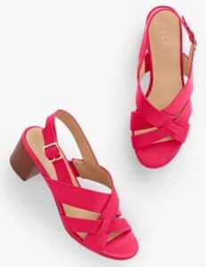 Mimi Soft Vachetta Crisscross Sandals