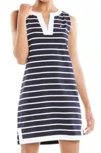 Nautica Women's Breton Stripes Sleeveless Dress