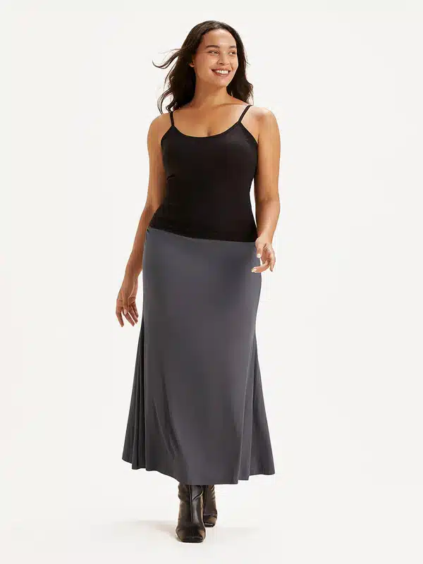 OGL Eco-SkinKiss Ruched Side Mermaid Maxi Skirt
