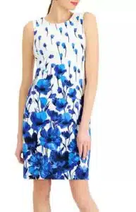 Petite Floral-Print Sheath Dress