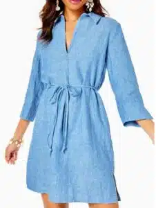 Pilar Linen Tunic Dress