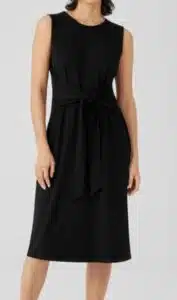 Stretch Jersey Knit Tie-Front Dress