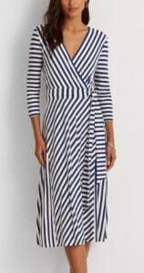 Striped Stretch Jersey Dress
