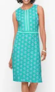 Tiny Meadallions Jersey Sheath Dress