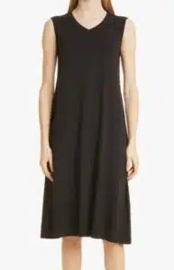 V-Neck Stretch Jersey Dress