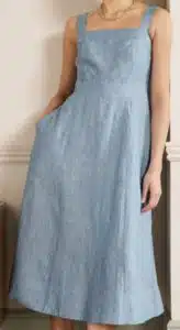 Virginie Linen Midi Dress