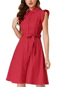 Work Office Shirt Dress