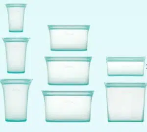 Zip top food storage
