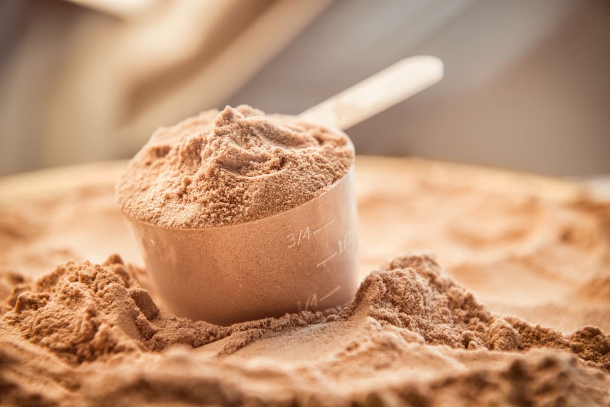 scoop of protein shake to help burn fat