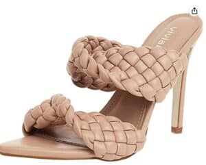 vivianly Women's Braided Heeled Sandals