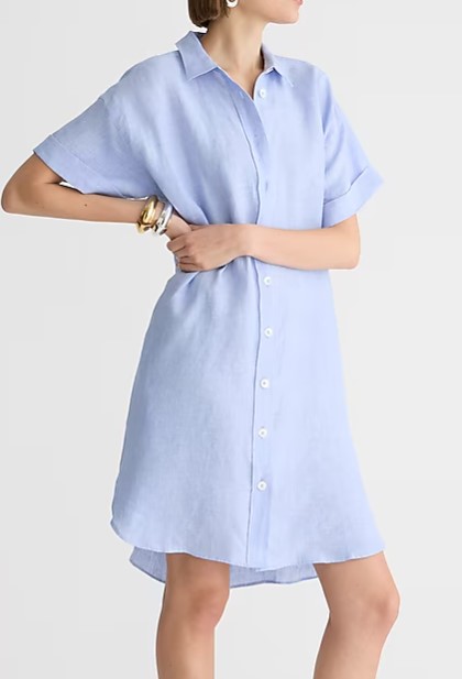 J. Crew Capitaine shirtdress in linen (5 colors), $69.50 (was $128 )