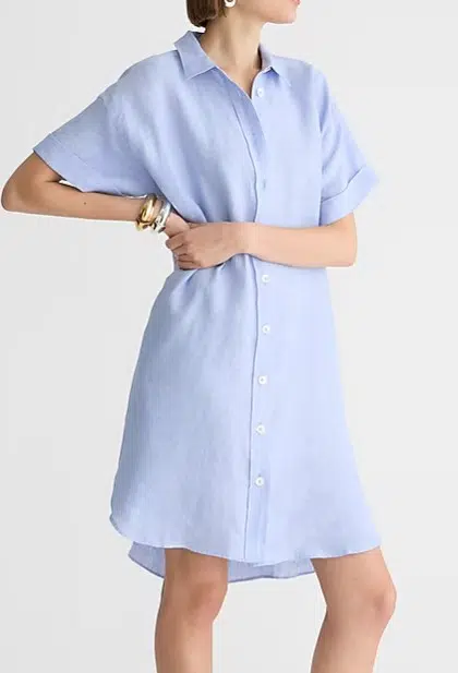 J. Crew Capitaine shirtdress in linen (5 colors), $69.50 (was $128 )
