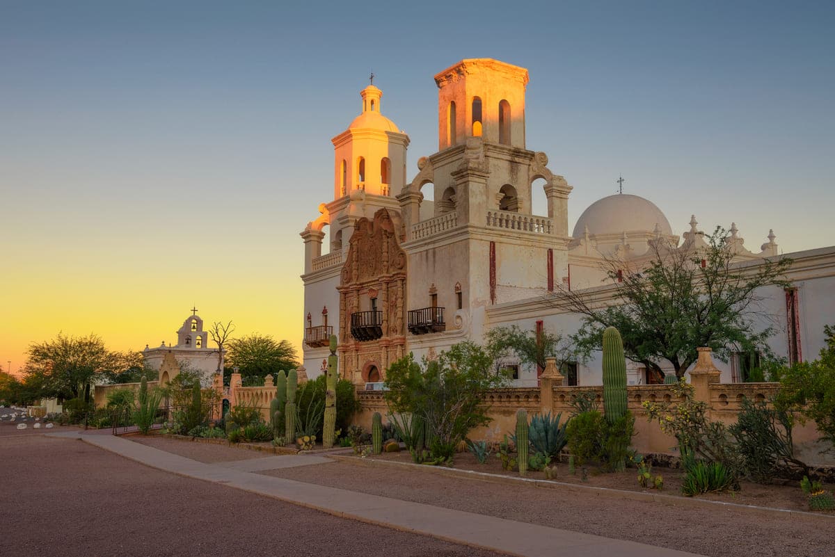 San Xavier Mission Church in Tucson, Arizona
