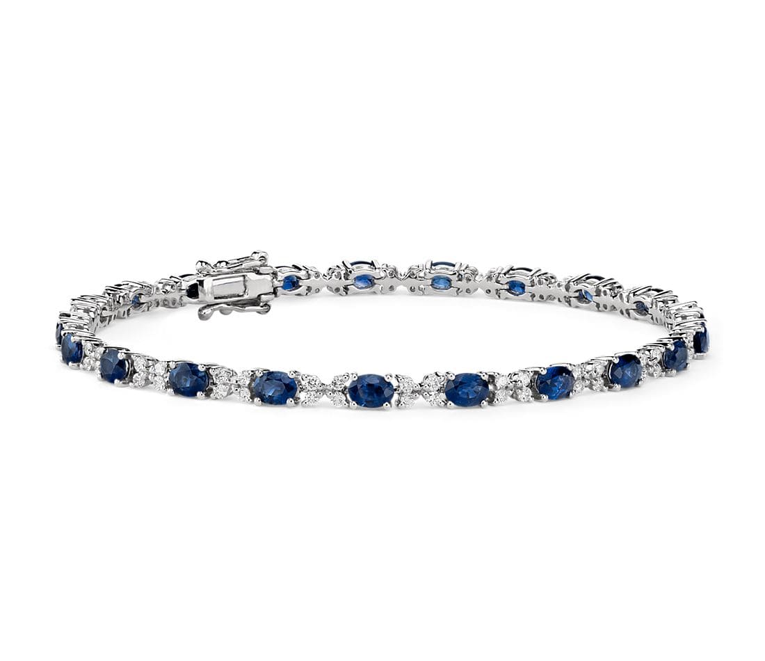 Sapphire and Diamond Bracelet Blue Nile