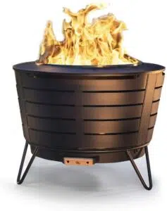 TIKI Brand 25 Inch Stainless Steel Low Smoke Fire Pit