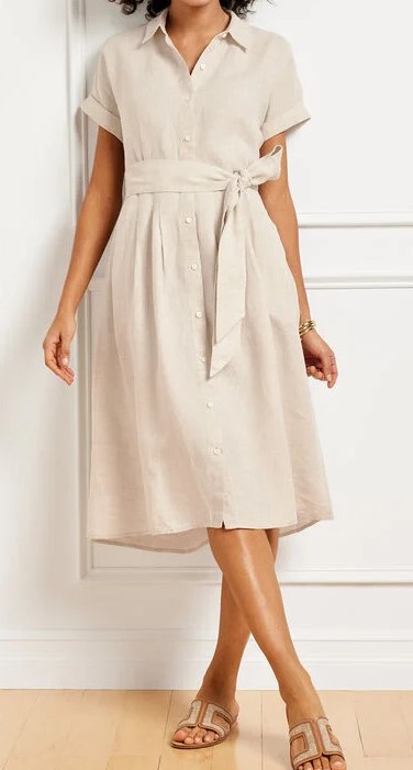 Talbots The Sutton Shirtdress - Linen, $159