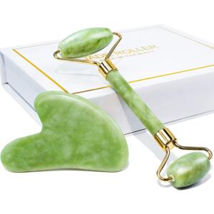 BAIMEI Jade Roller & Gua Sha Set Facial Beauty Tools