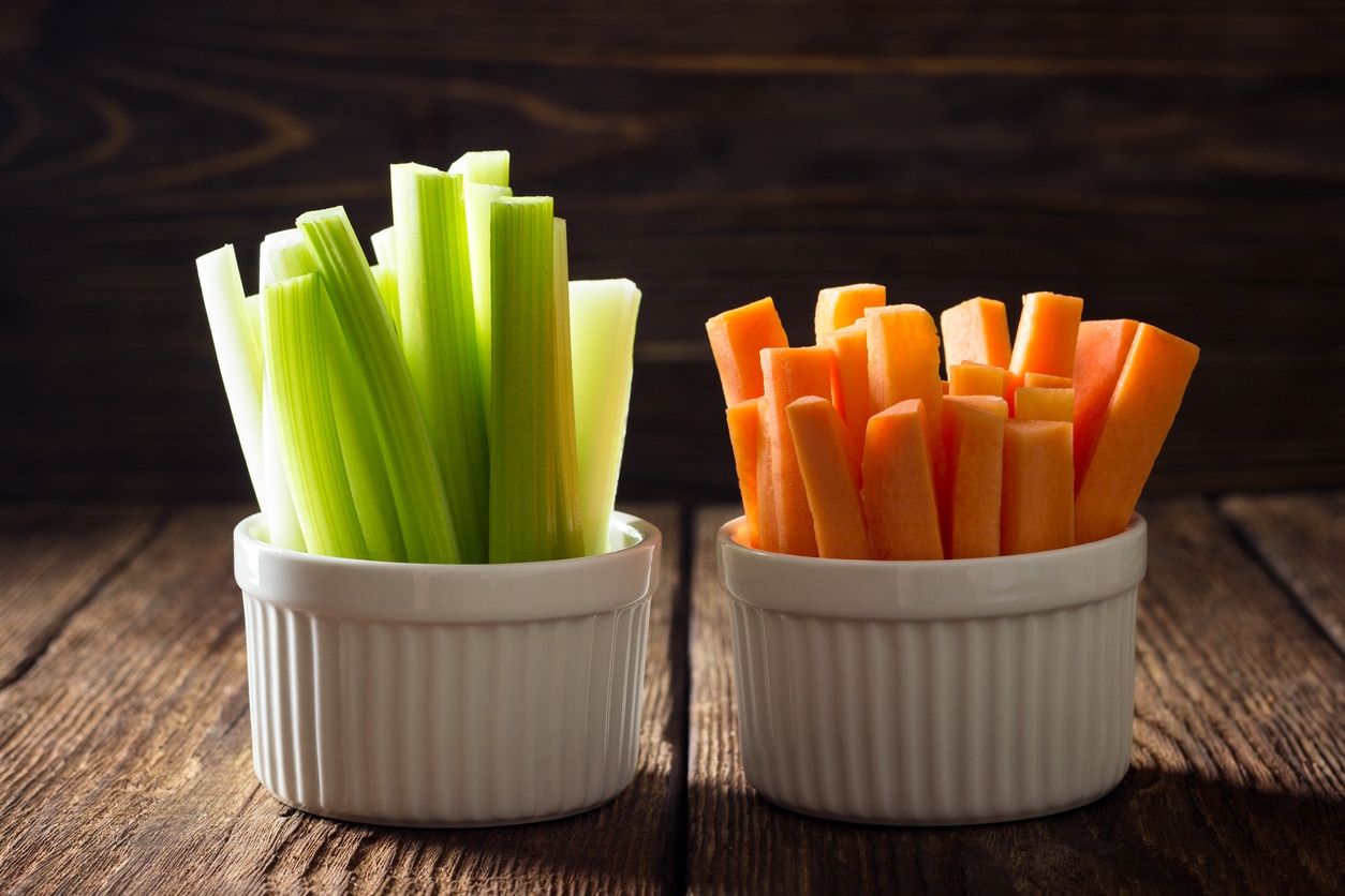 Carrots and Celery can help whiten teeth