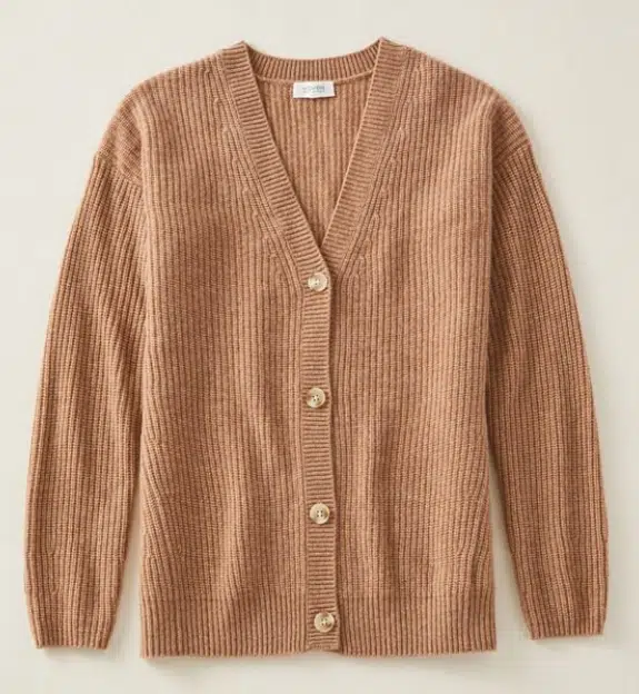 Cashmere Shaker Stitch Cardigan