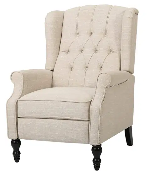 GDF Studio Elizabeth Tufted Fabric Recliner