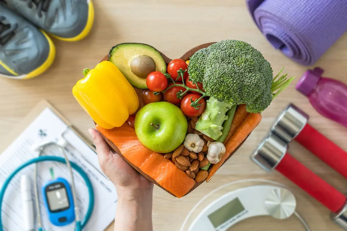 Healthy diet and exercise