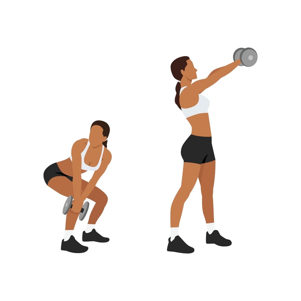 Animated Wood chop core exercise