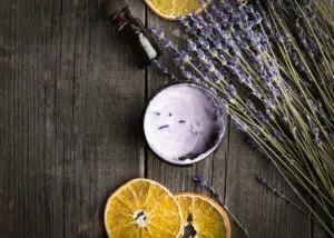 best organic skincare products with lilac and orange