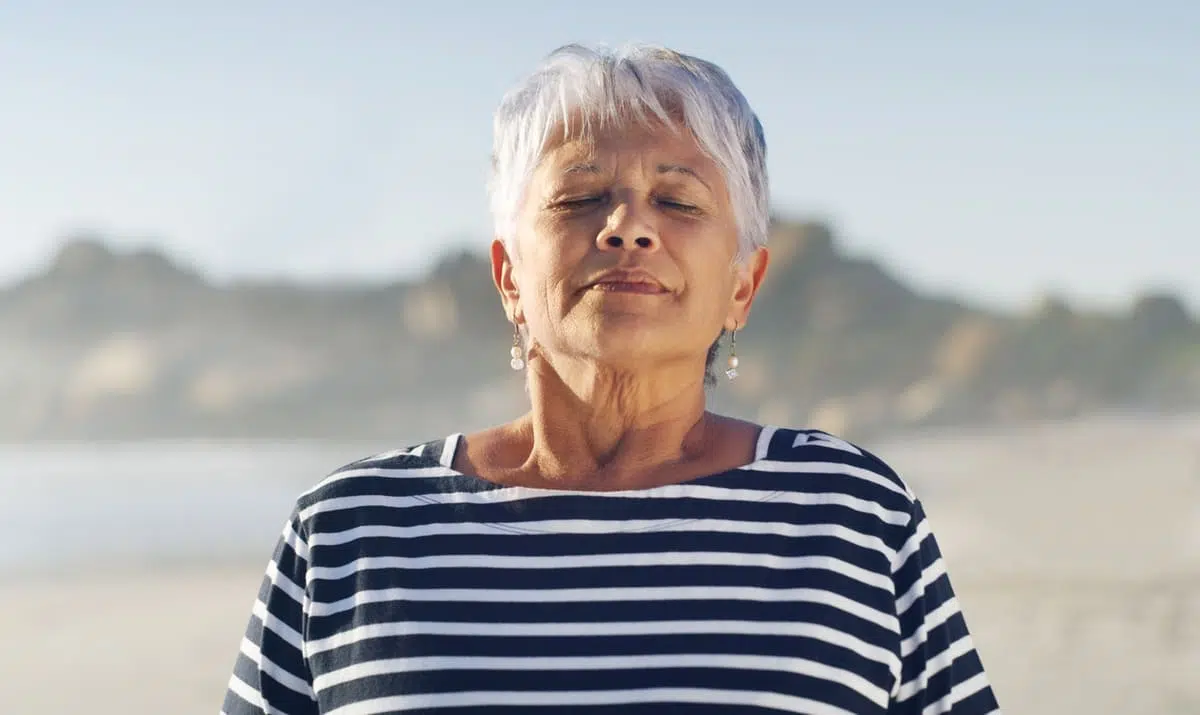 mindful breathing fresh air