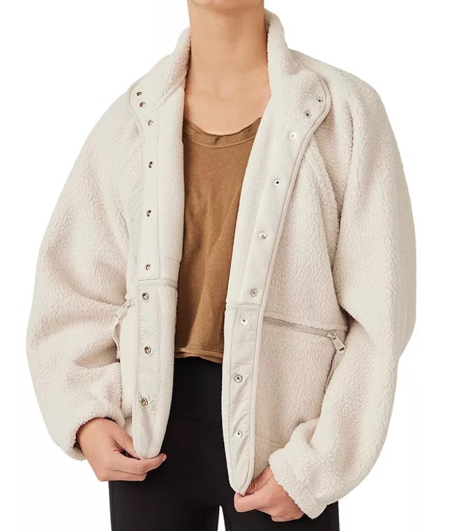 Free People Hit The Slopes Fleece Jacket, $148