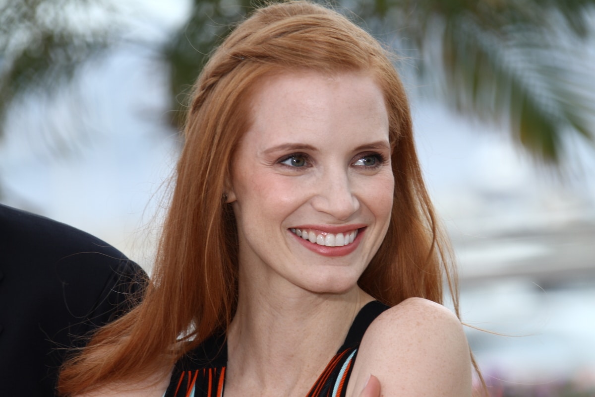 Jessica Chastain Half Updo