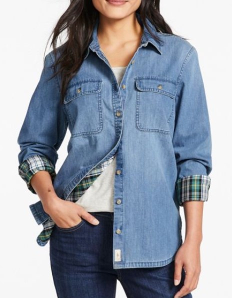 L.L. Bean Heritage Washed Denim Shirt, Lined (2 colors), $79.99 (was $89)