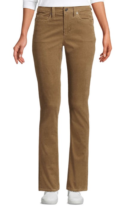 Lands End Straight Leg Corduroy Pants (6 colors), $39.97 (was $79.95)