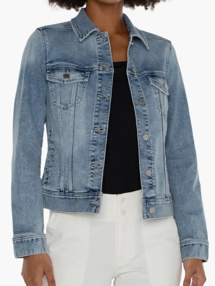 Liverpool Los Angeles Classic Denim Jacket, $109