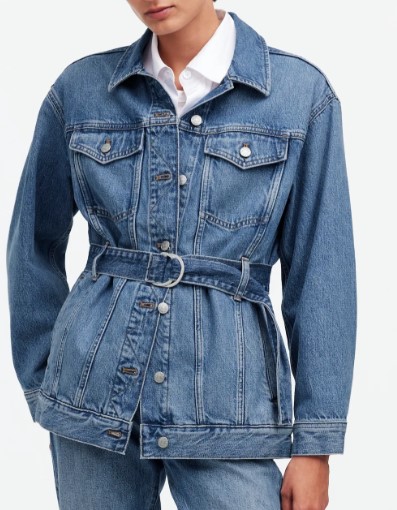 Madewell Belted Oversized Trucker Jean Jacket (2 colors) $110.99 (was $148)