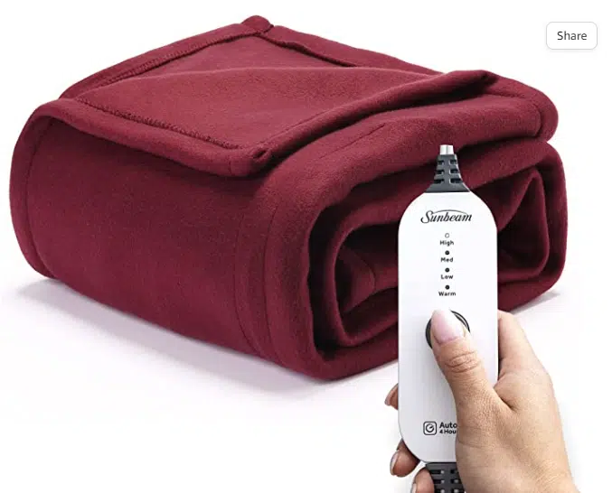 Sunbeam Heated Throw Blanket