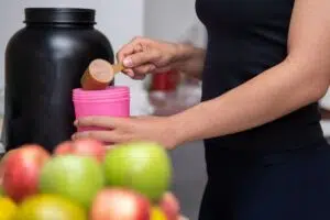 Scooping protein powder