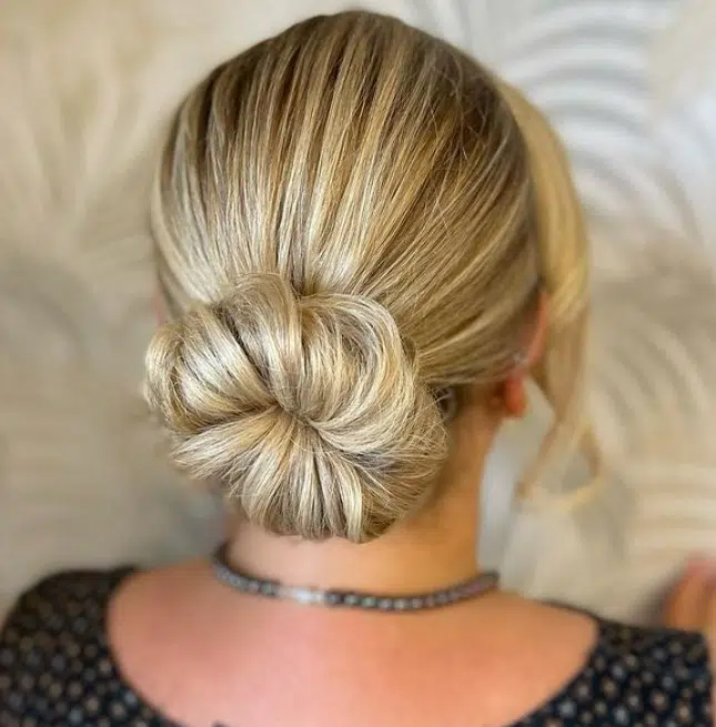 Short Updo Low Bun