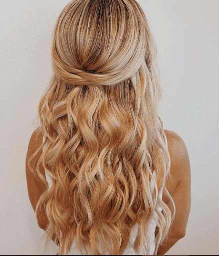 hairstyles for prom half up half down bow