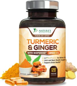 Turmeric Curcumin Ginger Bioperine