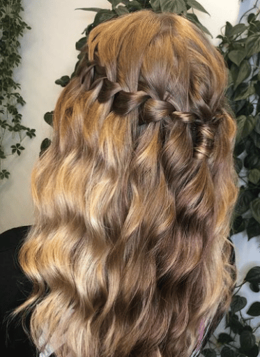 Waterfall Braid Hairstyle