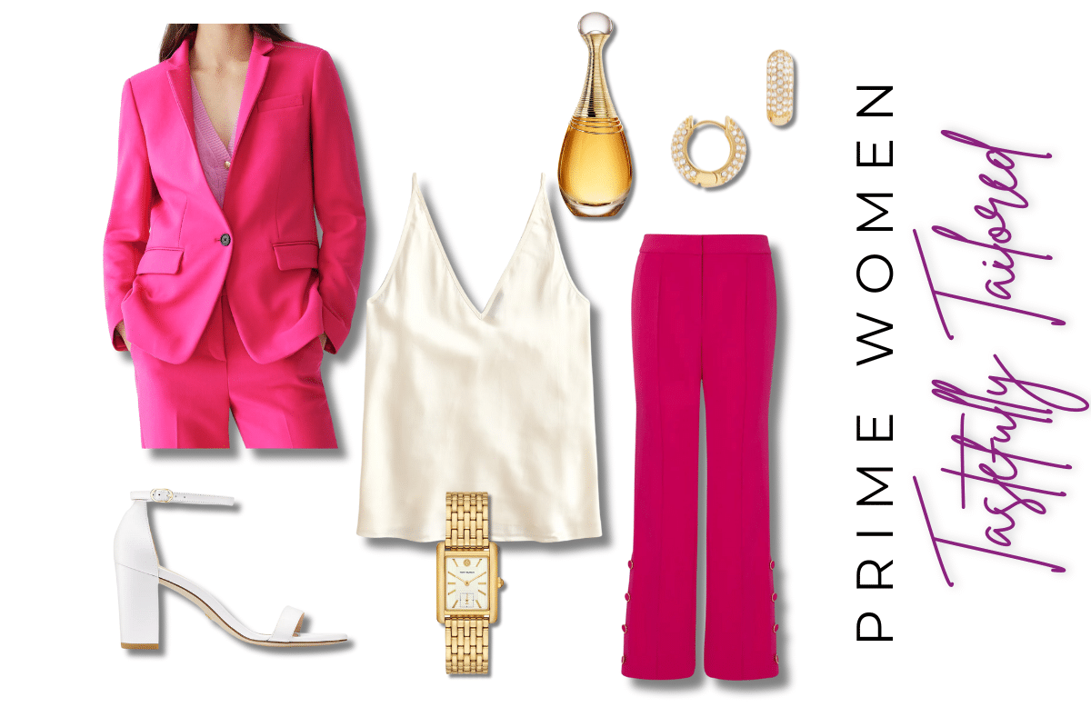 fall outfit pink blazer