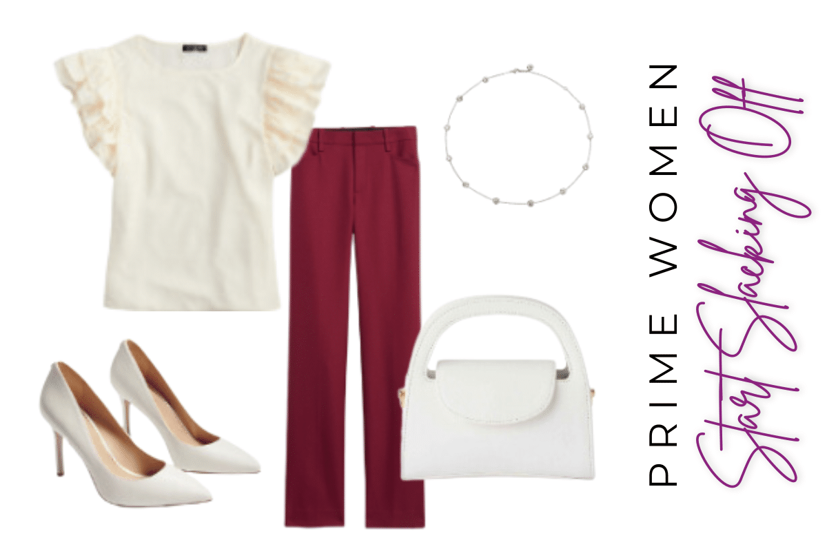 fall outfits red slacks