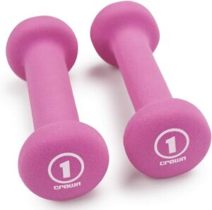 Crown Sporting Goods Set of 2 one-pound Body Sculpting Hand Weights