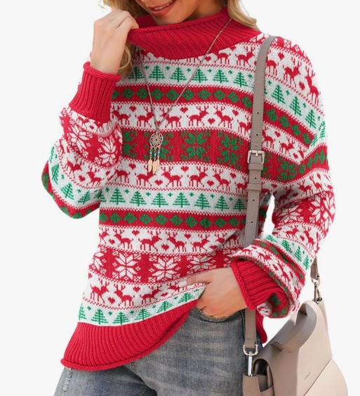 Jouica Turtleneck Oversized Sweaters (43 colors), $45.99